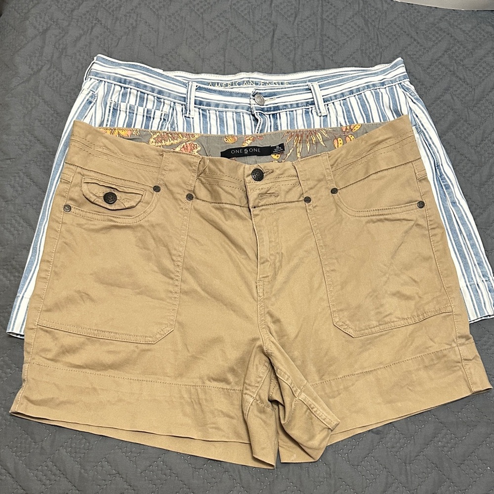 American Eagle Outfitters Tan Jean Shorts